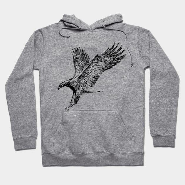 Attacking Eagle Hoodie by FisherCraft